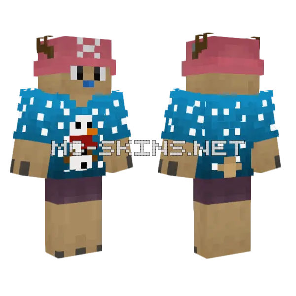 Christmas Chopper Minecraft skin, front and back