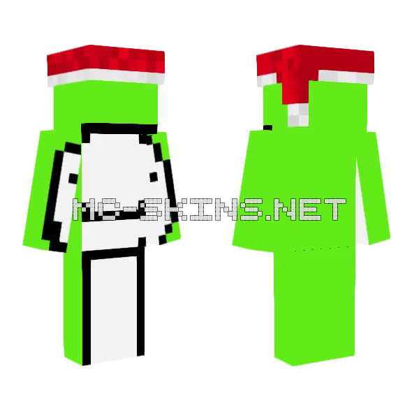 Christmas Dream Minecraft skin, front and back