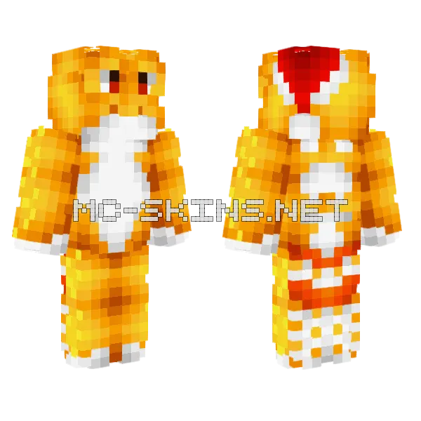 Christmas Haruo Minecraft skin, front and back