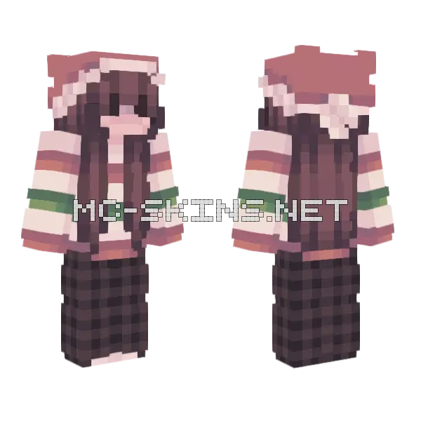 Christmas Is Soooo Closee Minecraft skin, front and back
