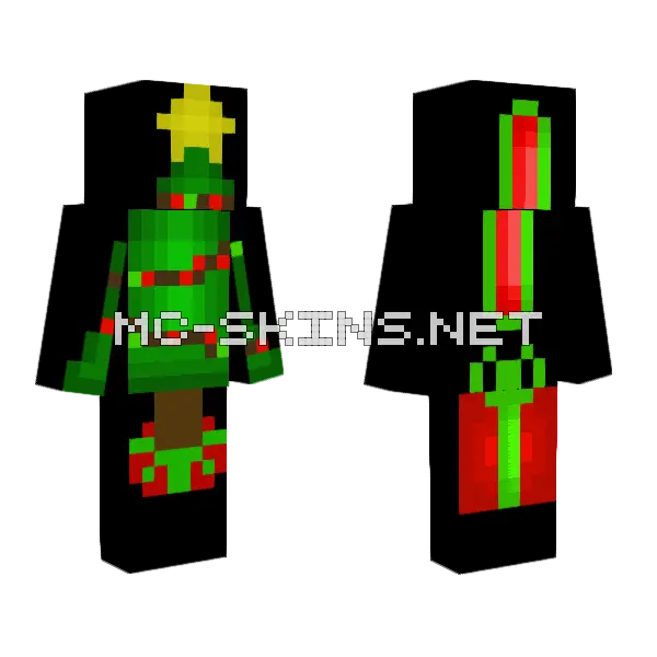 Christmas Present Skin Minecraft skin, front and back