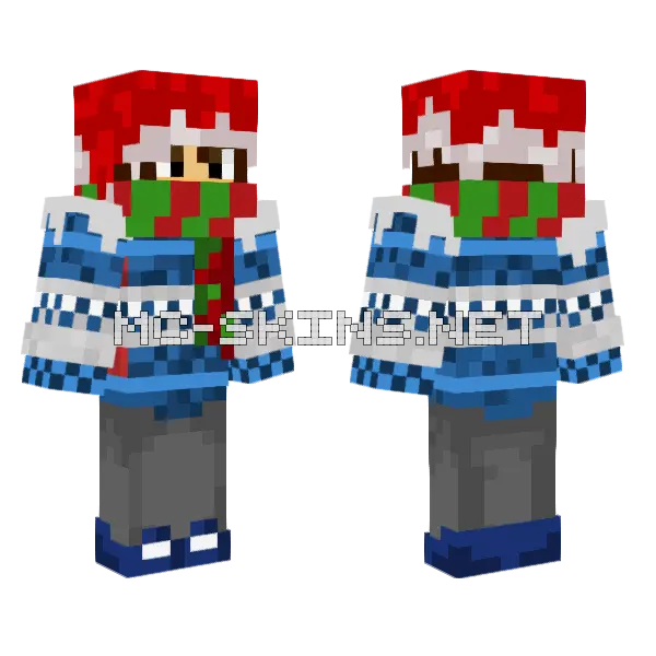 Christmas Skin Minecraft skin, front and back