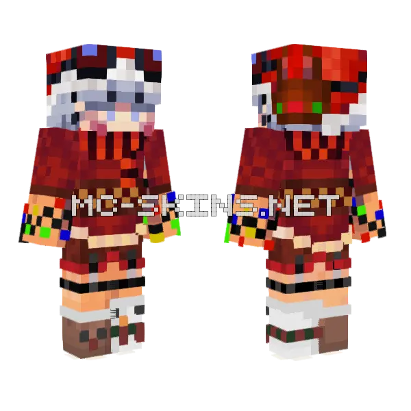 Christmas Skin Minecraft skin, front and back