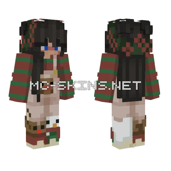 Christmas Skin Minecraft skin, front and back