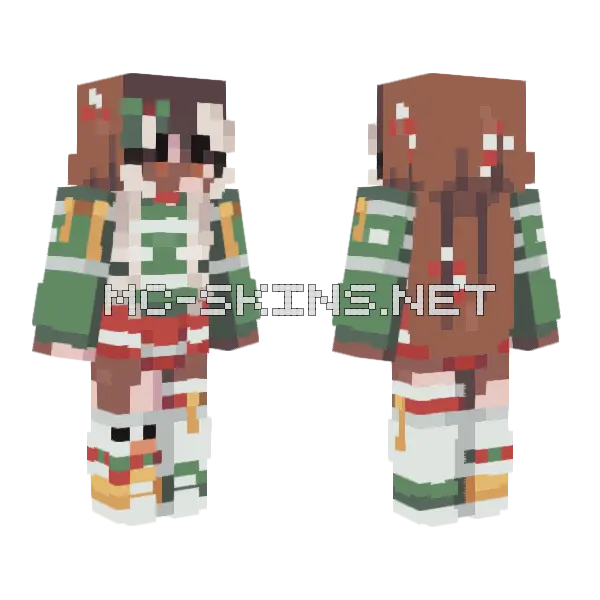 Christmas Sweater Minecraft skin, front and back
