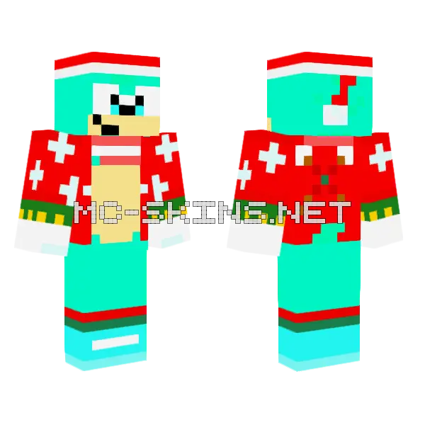 Christmas Tunic Character Minecraft skin, front and back