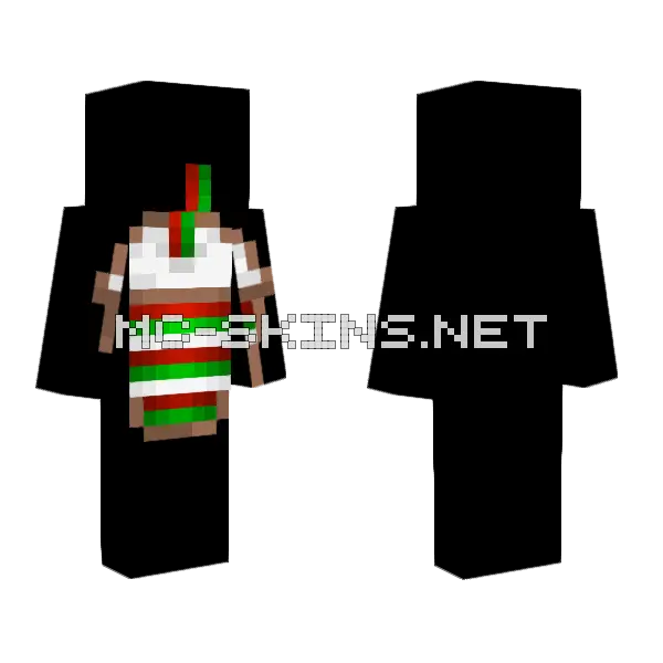 Christmas Wrapped Cup Skin Minecraft skin, front and back