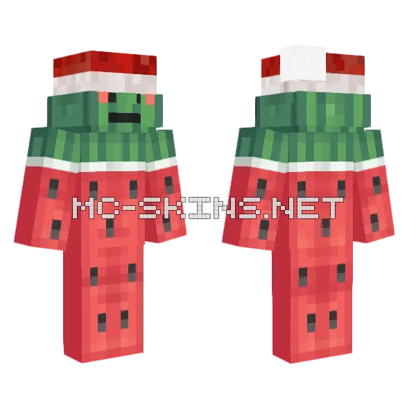 Chrizmauhs Melon Minecraft skin, front and back