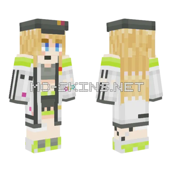 Chu Girl Minecraft skin, front and back