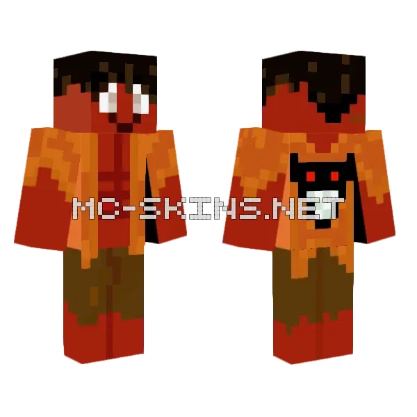 Chuck The Demon Minecraft skin, front and back