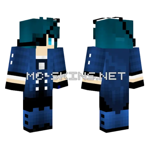Ciel Phantomhive Edit Minecraft skin, front and back