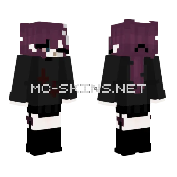 Cigarette Pack Throwaway Minecraft skin, front and back