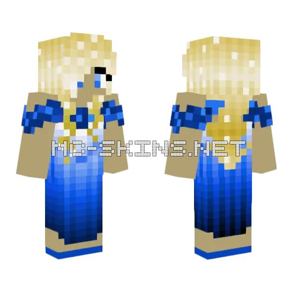 Cinderella Breeze Minecraft skin, front and back