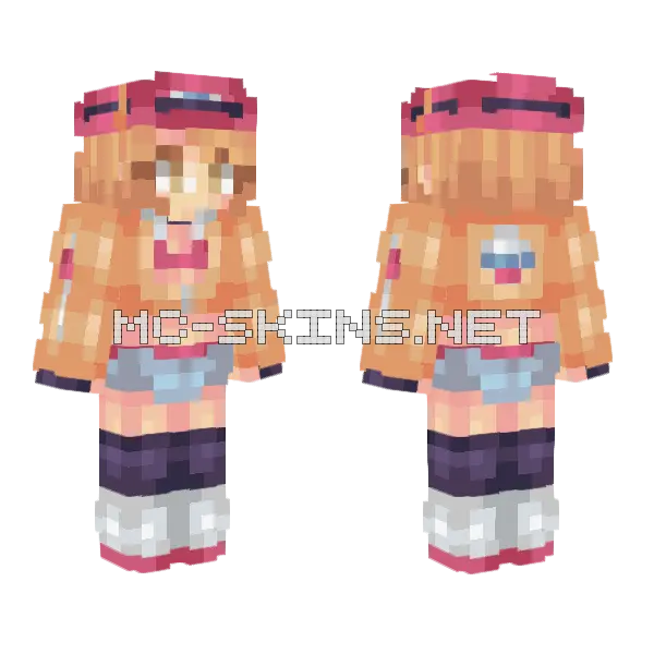 Cindy FF15 Minecraft skin, front and back