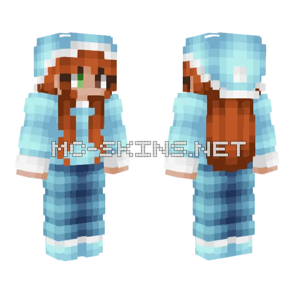 Cindy Snow Is Still Falling Minecraft skin, front and back
