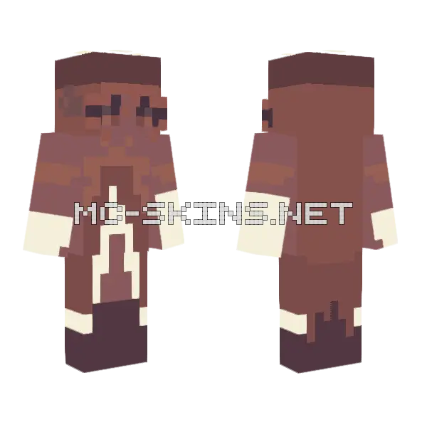 Cinnamon Swirl Minecraft skin, front and back
