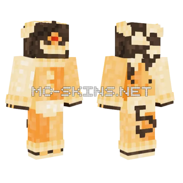 Cinnamonbarf Dog Skin Minecraft skin, front and back
