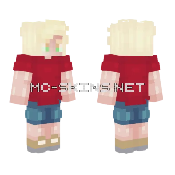 Cinnamonsloth Child Minecraft skin, front and back