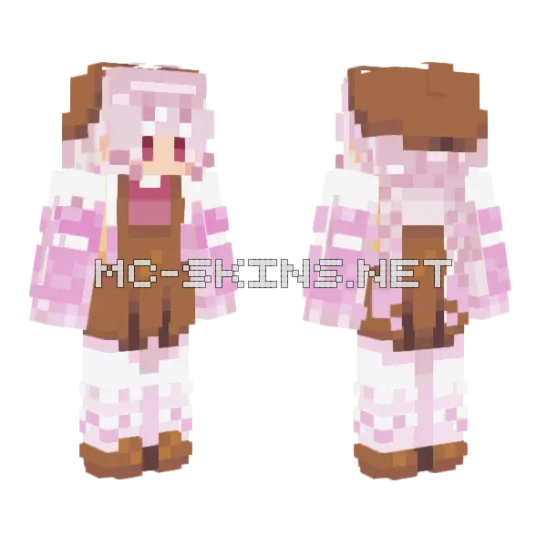 Cinnamorol Sanrio Skin Minecraft skin, front and back