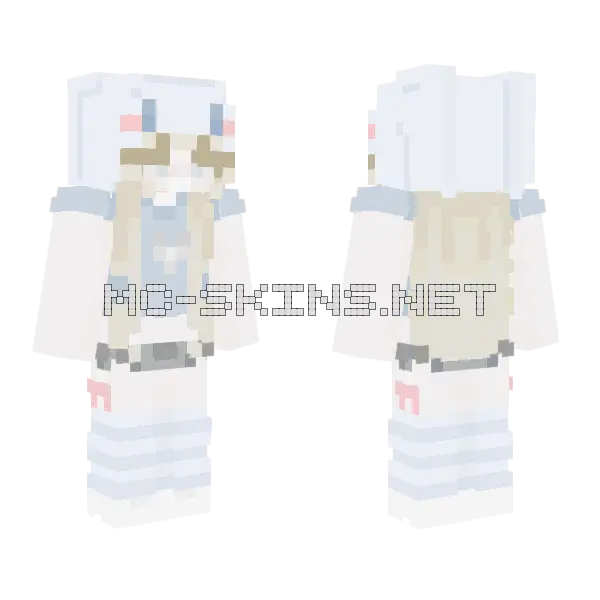 Cinnamoroll Skin Minecraft skin, front and back