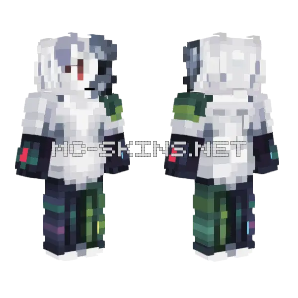 Circling Lain Minecraft skin, front and back