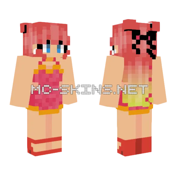 Circus Performer Minecraft skin, front and back