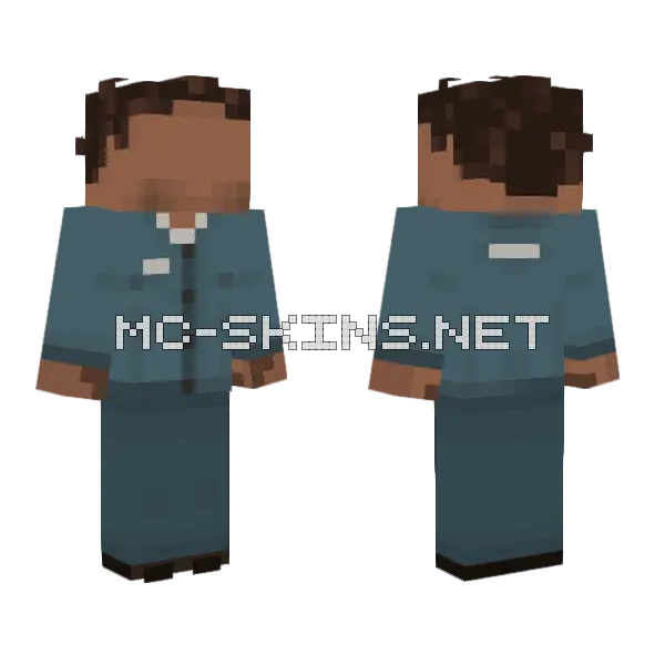 Citizen Female 07 Minecraft skin, front and back