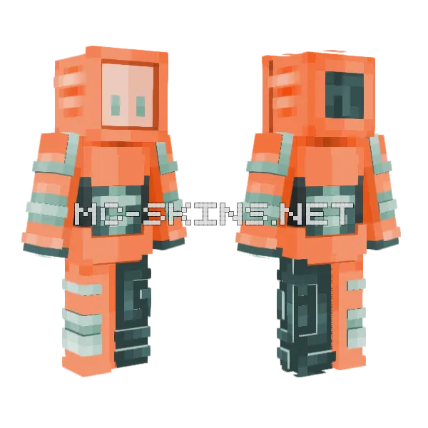 Citrus Byte Minecraft skin, front and back