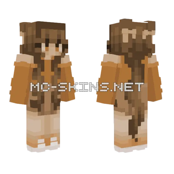 Citrus Girl Minecraft skin, front and back