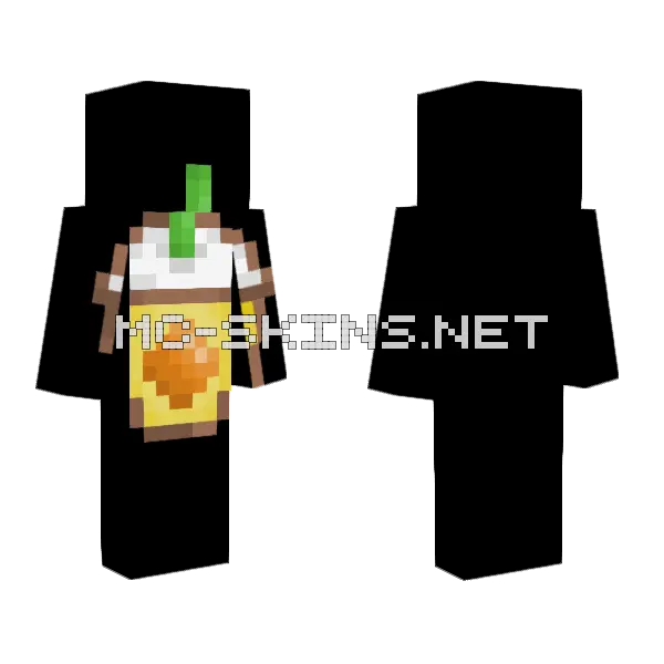 Citruspvp Orange Lemon Water Minecraft skin, front and back