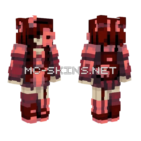 City Bones Rattling Minecraft skin, front and back