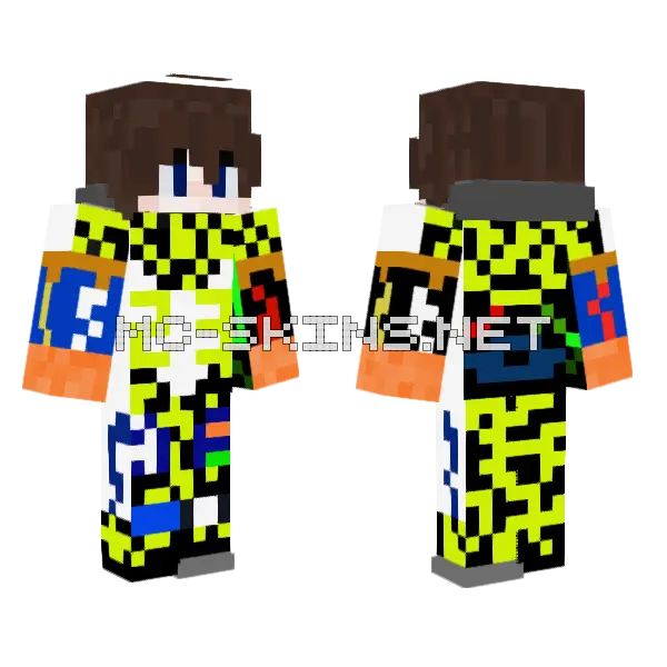 Cj Indywidualny 02 V2 Minecraft skin, front and back