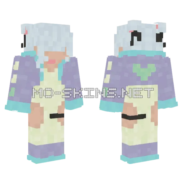 Clafoutis Minecraft skin, front and back