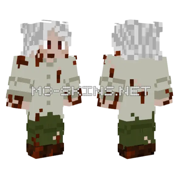 Clarence Carpenter V3 Minecraft skin, front and back