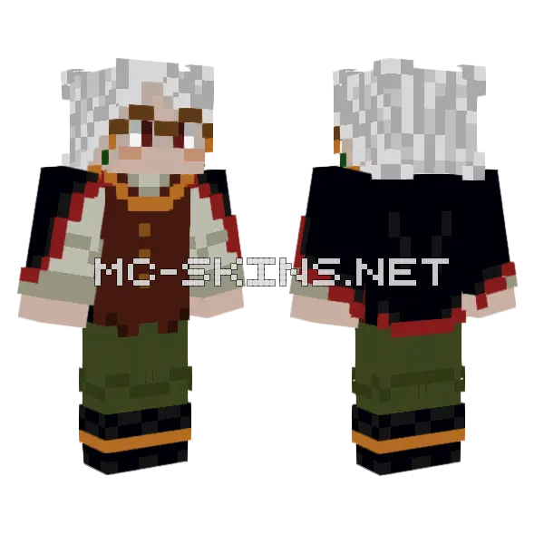 Clarence Carpenter V3 Minecraft skin, front and back