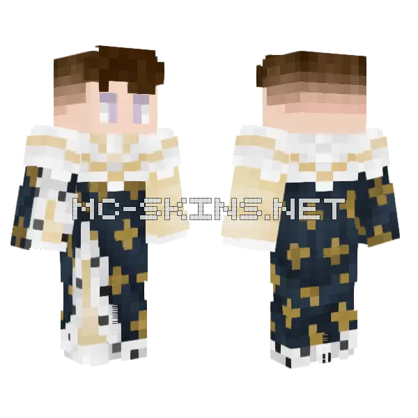 Clark I Royalty Minecraft skin, front and back