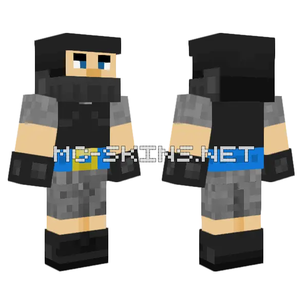 Clash Royale Mega Knight Minecraft skin, front and back
