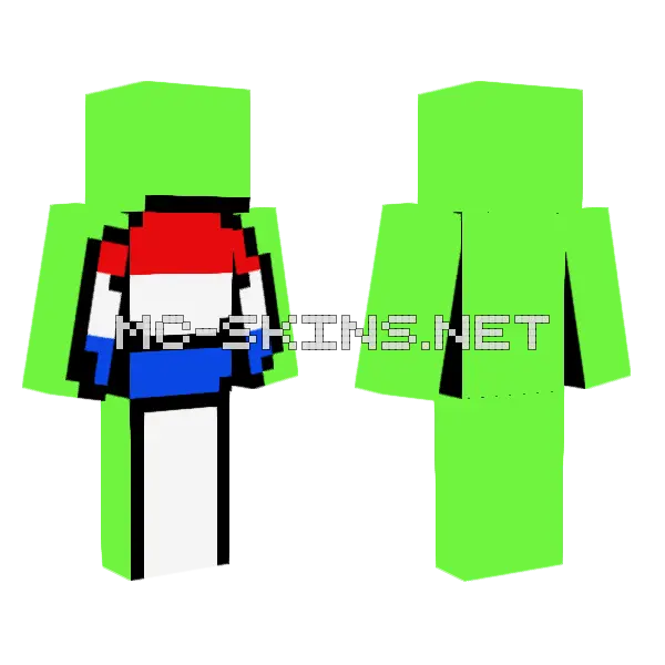 Classic Dutch Dream Minecraft skin, front and back