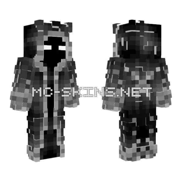 Classic Horror Mage Minecraft skin, front and back
