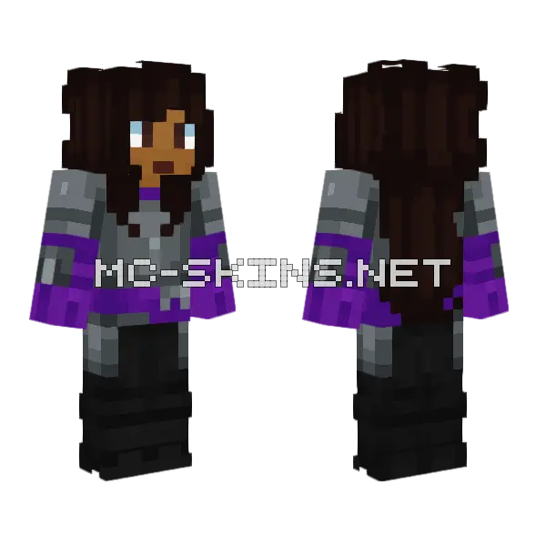 Classic Knight 3 Lunar Legend Minecraft skin, front and back