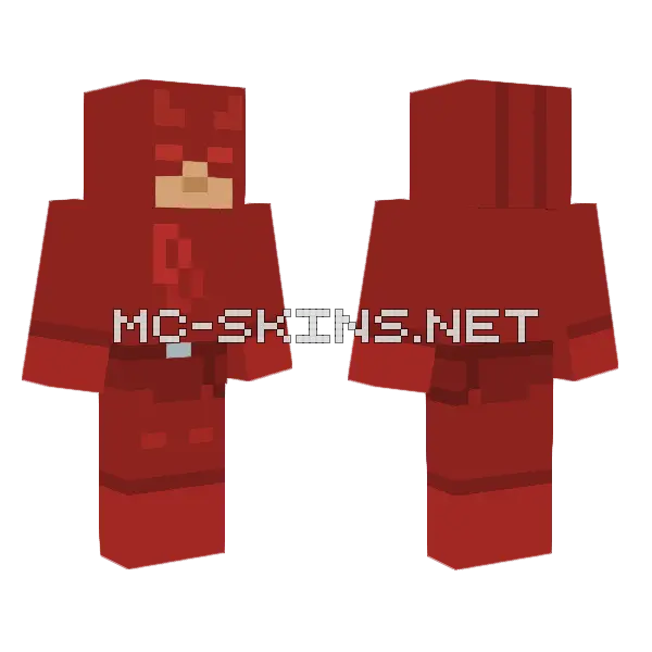 Classic Marvel Daredevil Minecraft skin, front and back