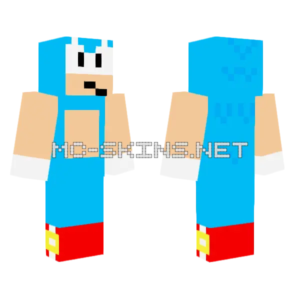 Classic Sonic, front and back