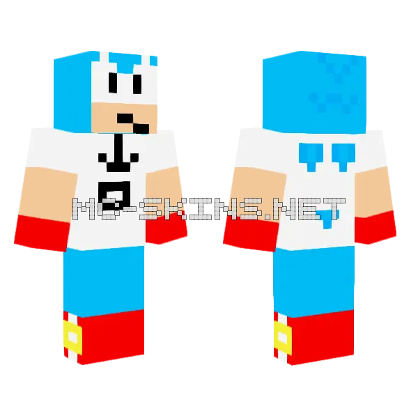 Classic Sonic Requests Minecraft skin, front and back