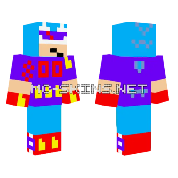 Classic Sonic Special Skin Minecraft skin, front and back