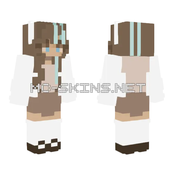 Classic St Outfit Minecraft skin, front and back