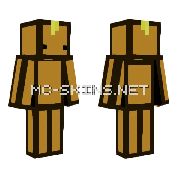 Classical Box Minecraft skin, front and back