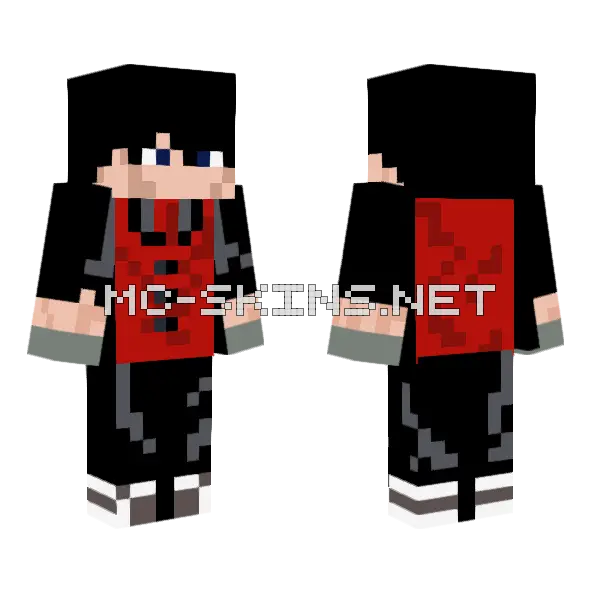 Classical Redsuit Minecraft skin, front and back