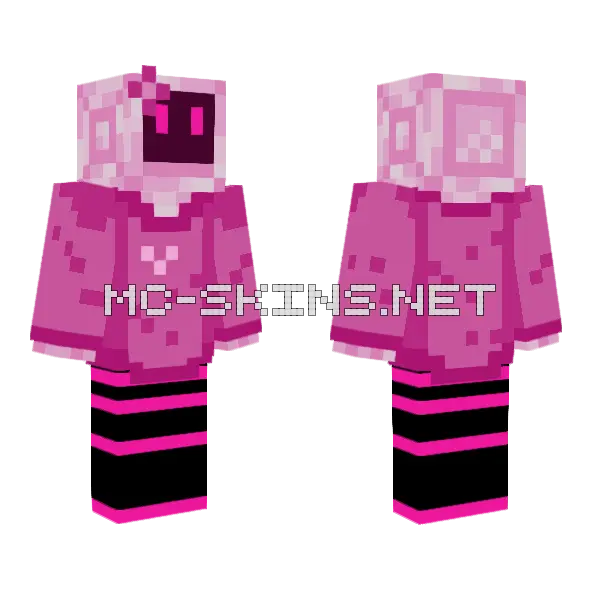 Classification Loverbot Minecraft skin, front and back