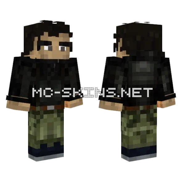 Claude Speed Minecraft skin, front and back