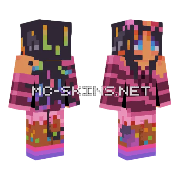 Clementine Skin Minecraft skin, front and back